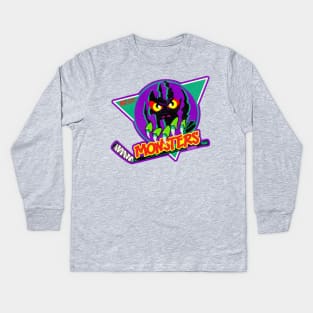 Defunct Madison Monsters Hockey Team Kids Long Sleeve T-Shirt